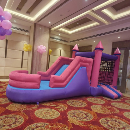 Castle Bouncy Pink & Purple for Kids for Rent