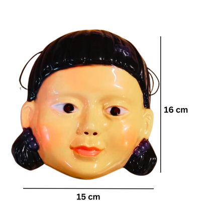 Squid Game Lazer Girl Mask for Kids - 1PC