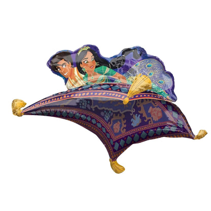 Aladdin Flying Carpet Balloon with Lamp - Helium Quality - 42 inches - PC
