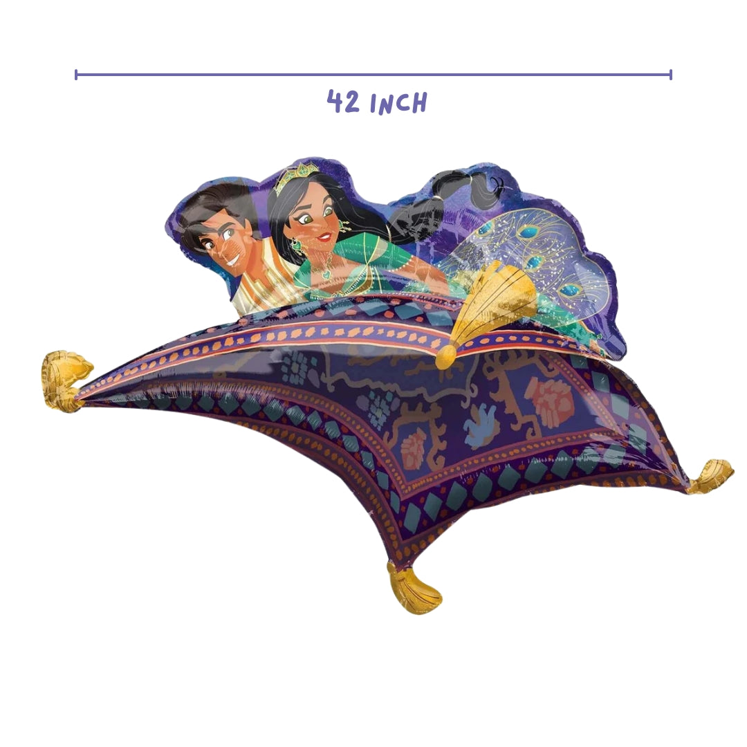 Aladdin Flying Carpet Balloon with Lamp - Helium Quality - 42 inches - PC