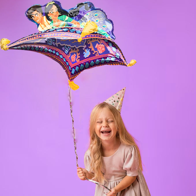 Aladdin Flying Carpet Balloon with Lamp - Helium Quality - 42 inches - PC
