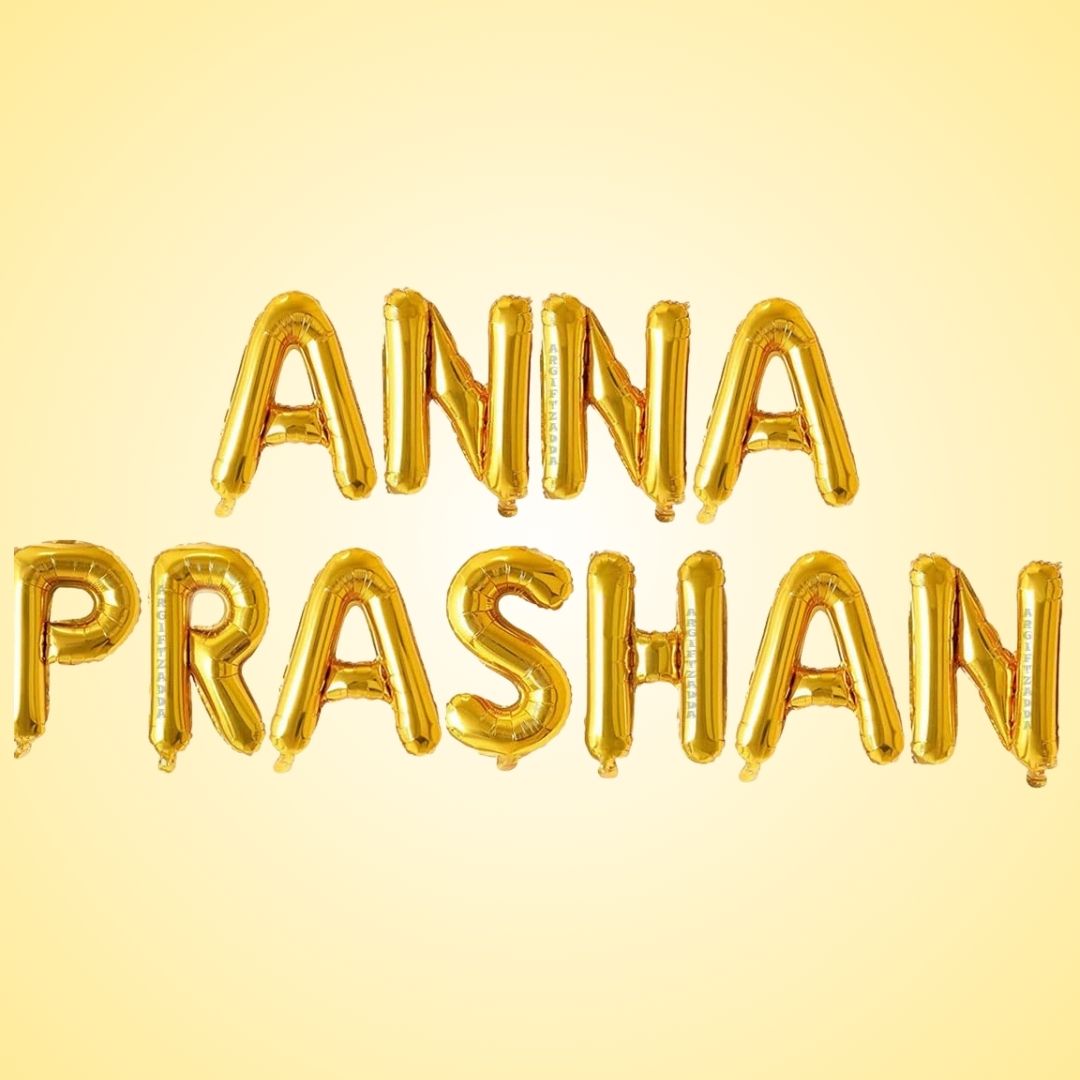 Anna Prashan Balloon Banner Set - Air Filled - 11PC