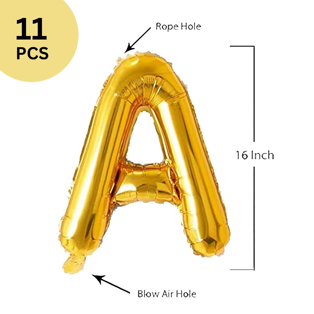 Anna Prashan Balloon Banner Set - Air Filled - 11PC