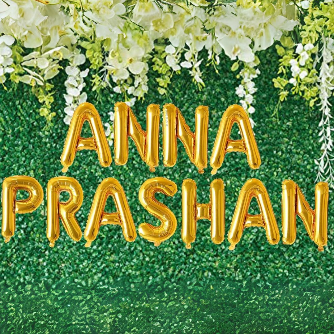 Anna Prashan Balloon Banner Set - Air Filled - 11PC