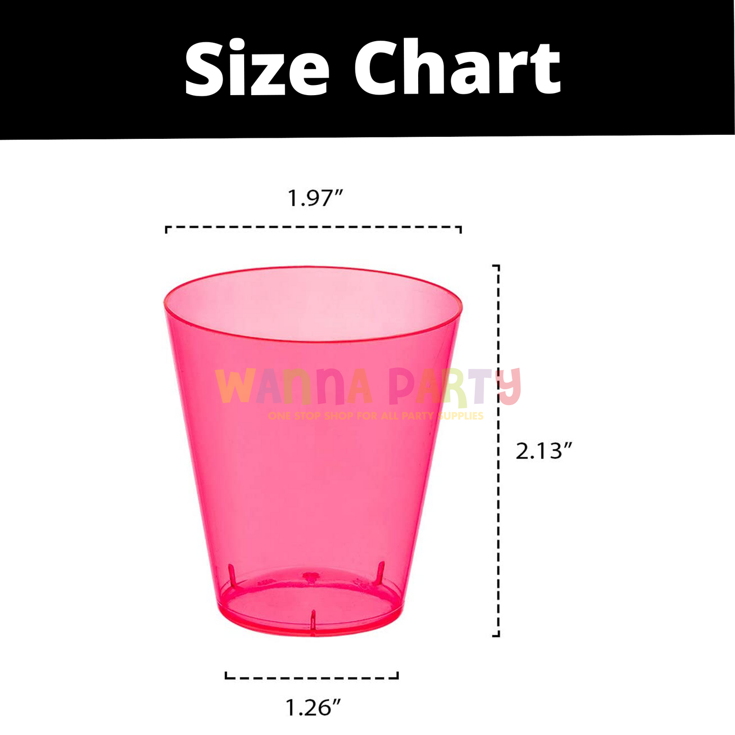 Light Pink Shot Glasses - 30PC