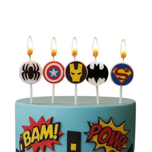 Avenger Theme Birthday Candle - 5PC