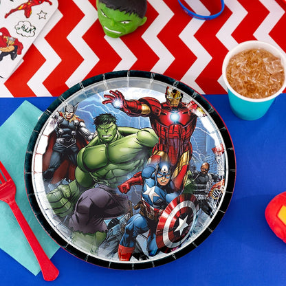 Avengers Theme Party Paper Plates - 9 inches  - 8PC