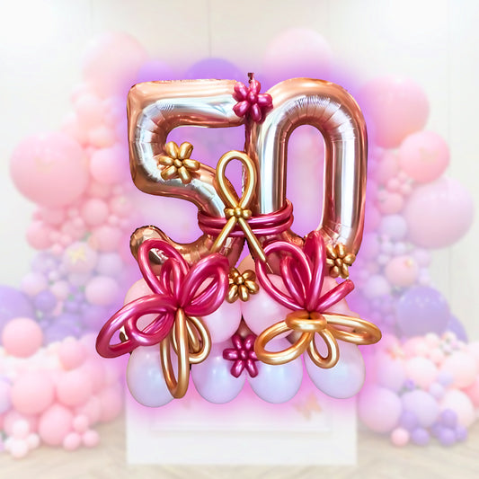 50th Birthday - Balloon Bouquet