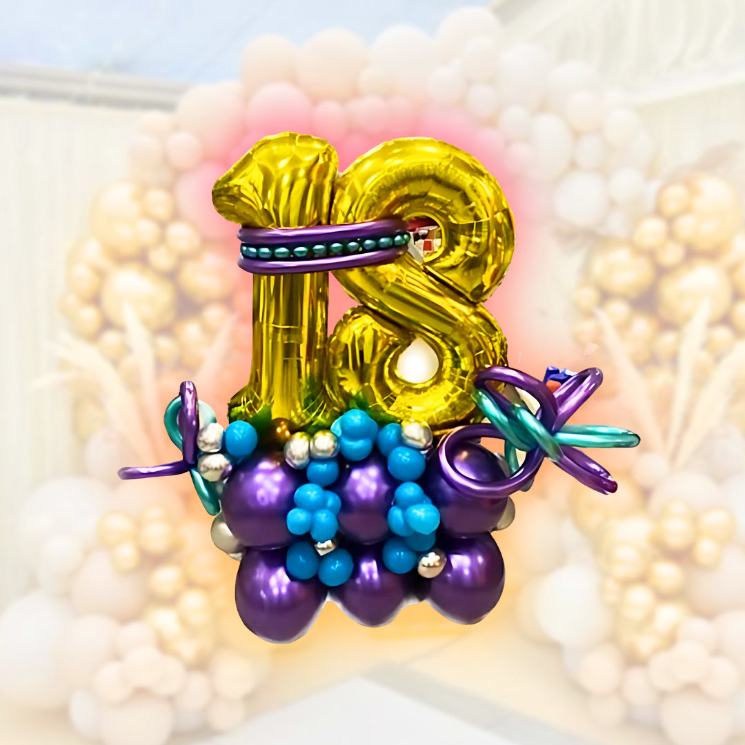 Balloon Bouquet - 18th Birthday