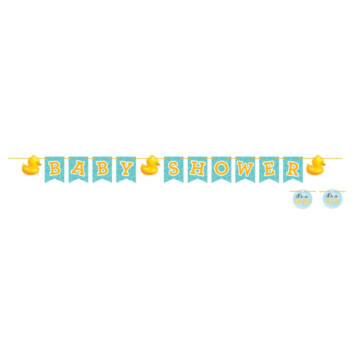 Baby Shower Duckie Letter Banner