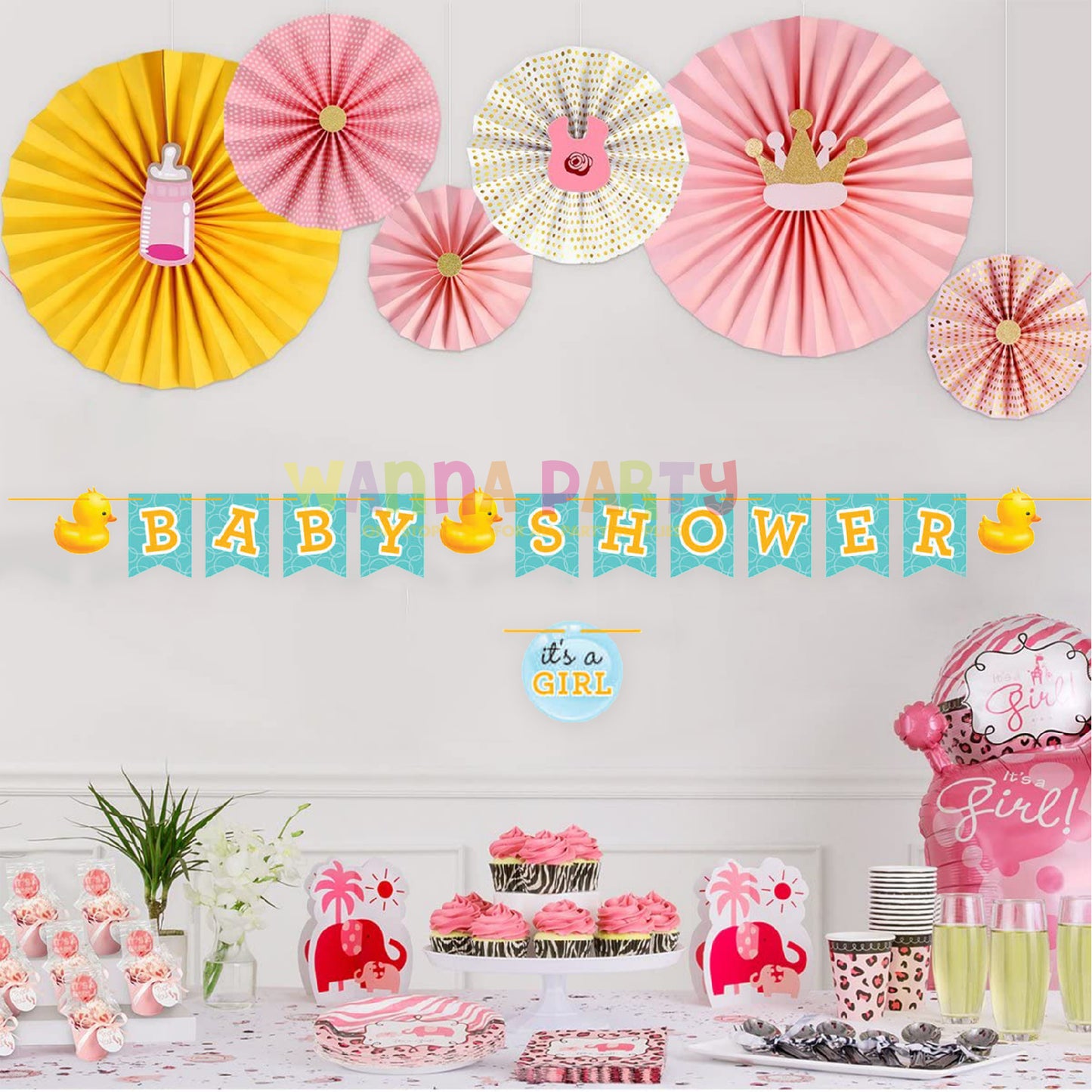 Baby Shower Duckie Letter Banner