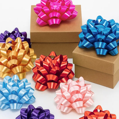 Blue Packaging Bow Ribbbons - 2PC