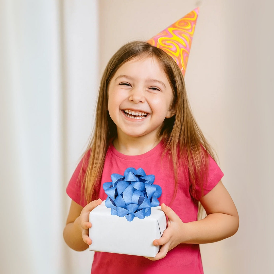 Blue Packaging Bow Ribbbons - 2PC