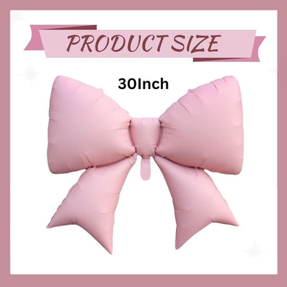 Pastel Pink Bow / Gift Ribbons Shaped Balloon - 30 inches - Helium Quality - 1PC