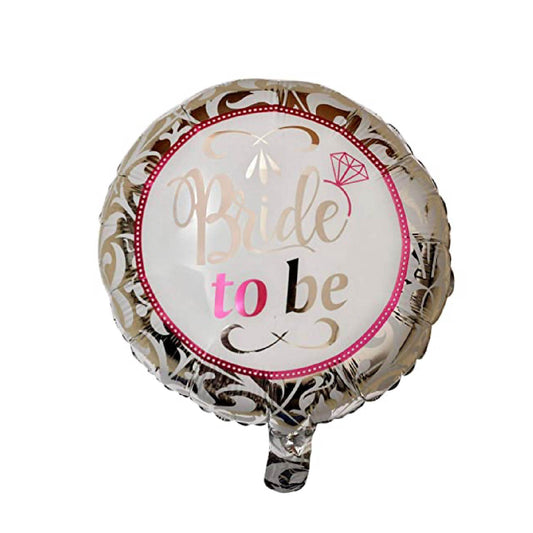 Bride To Be Silver Foil Balloon - 18 inches - 1PC