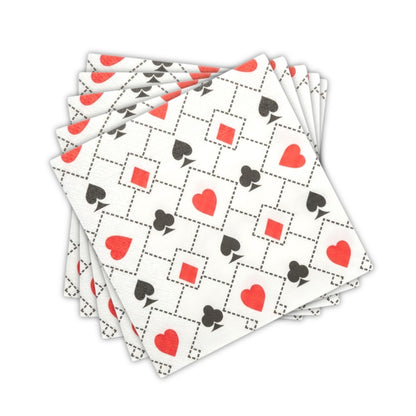 Casino Theme Paper Napkins - 16PC