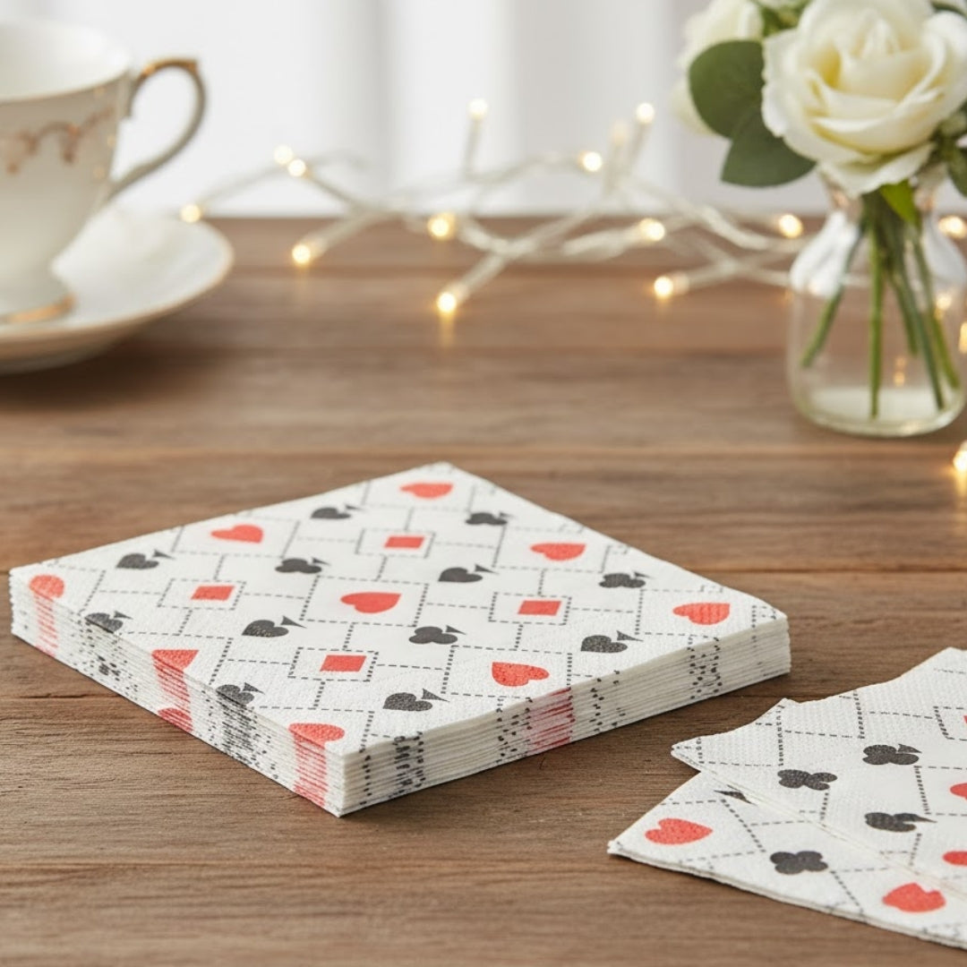Casino Theme Paper Napkins - 16PC
