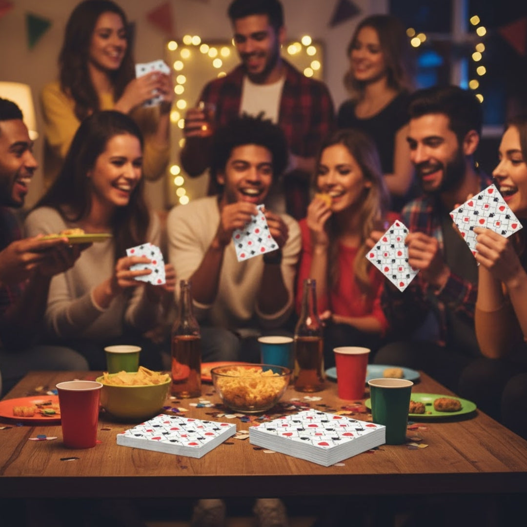 Casino Theme Paper Napkins - 16PC