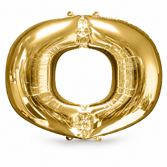 Alphabet O Gold Party Foil Balloon