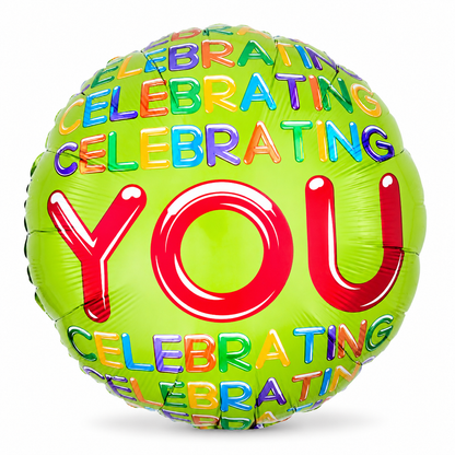 Celebrating You Foil Balloon 18 Inch – Party Decoration