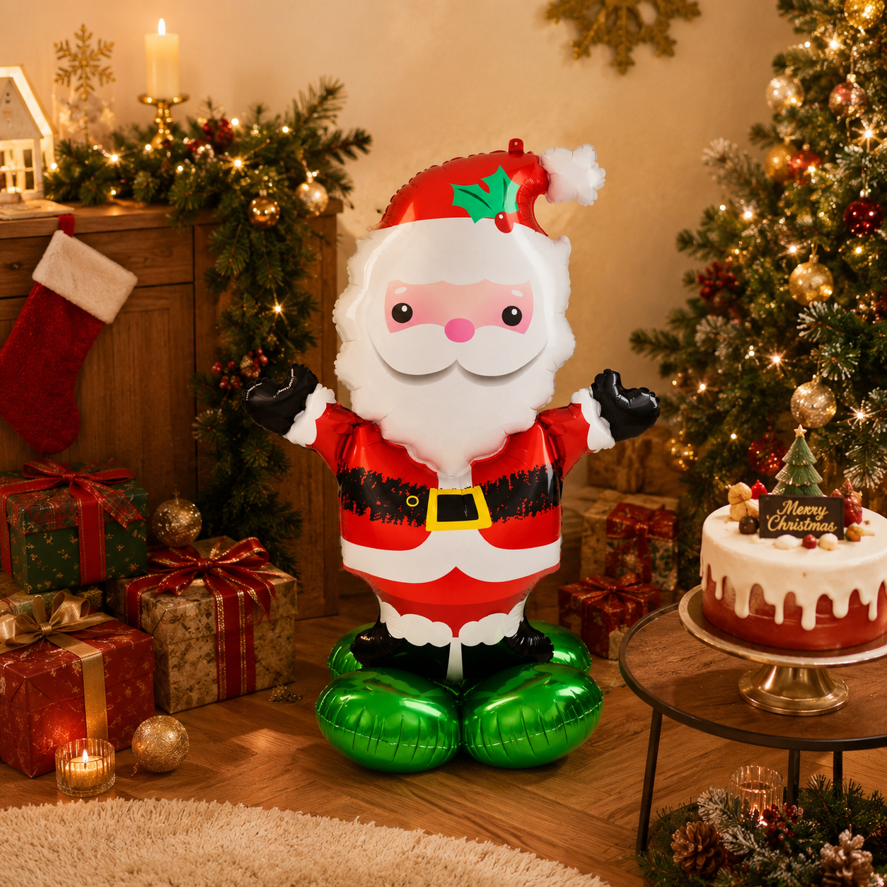 Large Santa Shape Balloon – Christmas Party Decoration