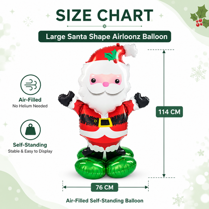 Large Santa Shape Balloon – Christmas Party Decoration