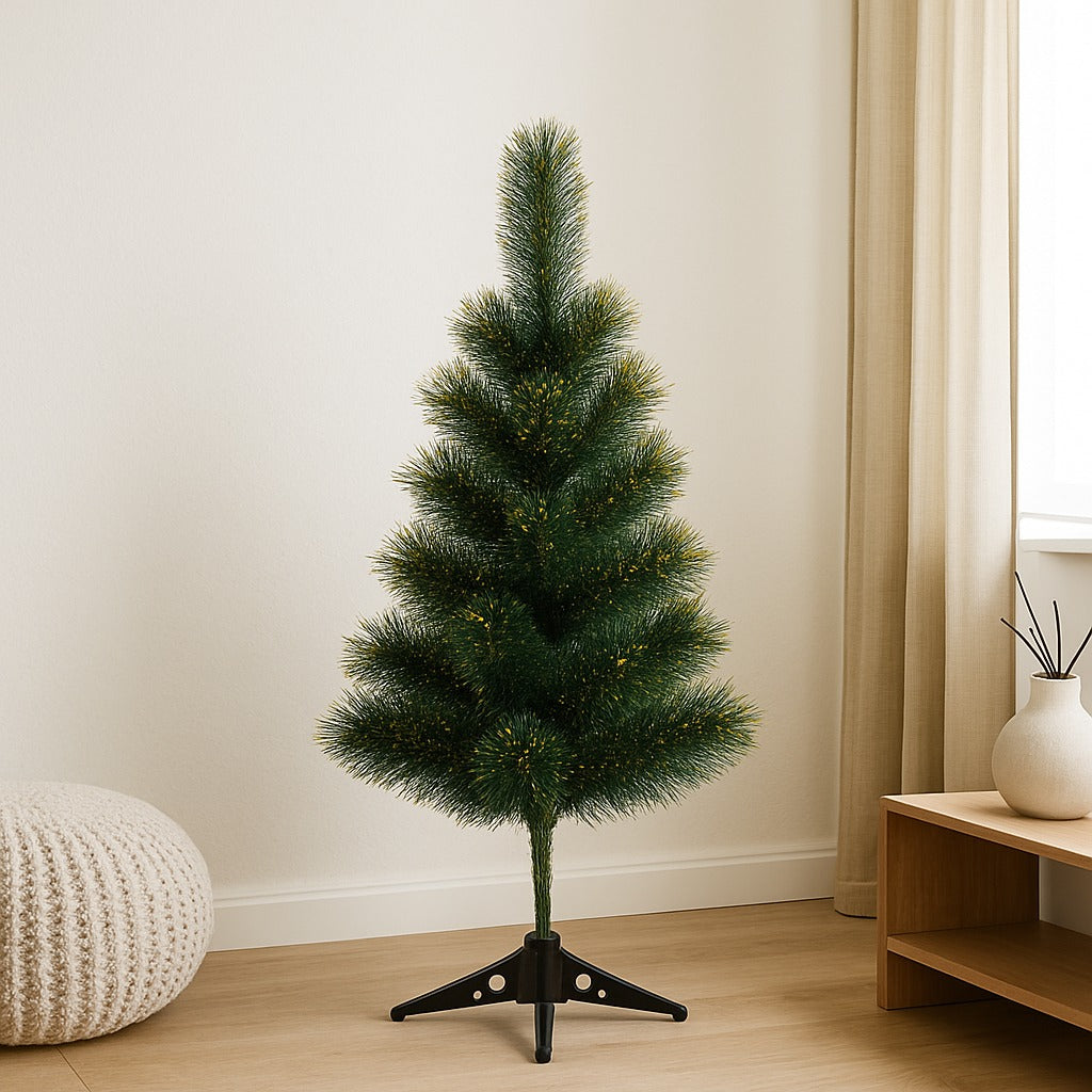 Christmas Pine Tree with Golden Glitter Dust - 3FT