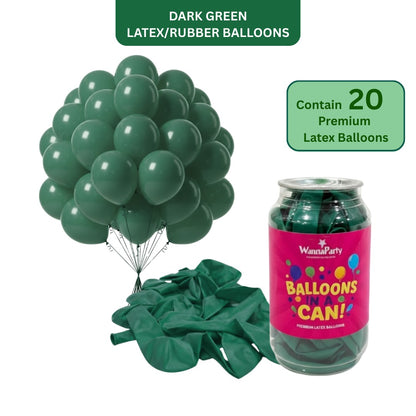 Dark Green Latex/Rubber Balloons - 10 inches - 20PC