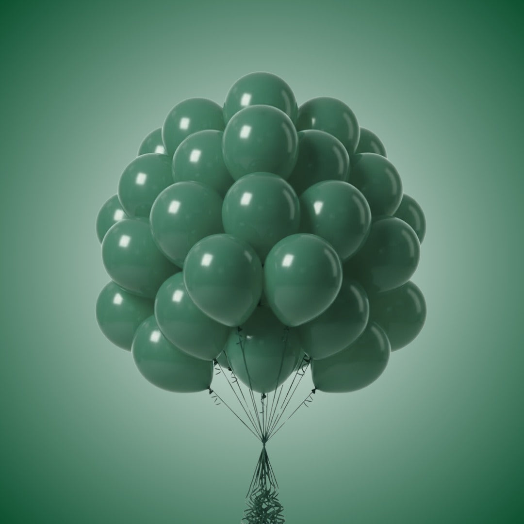 Dark Green Latex/Rubber Balloons - 10 inches - 20PC