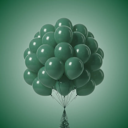 Dark Green Latex/Rubber Balloons - 10 inches - 20PC