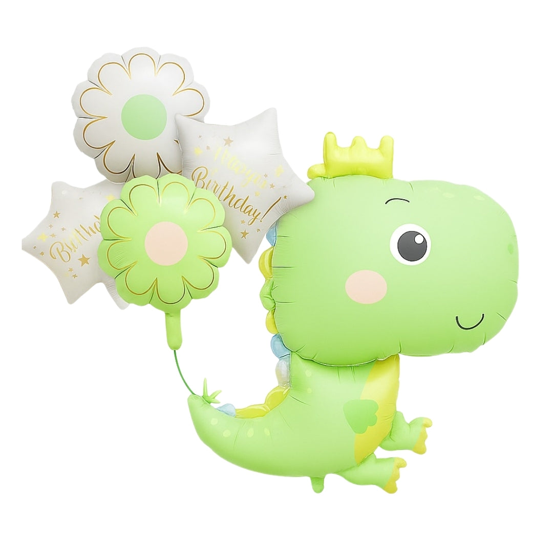 Dinosaur Balloon Set Pastel Green -  5PC