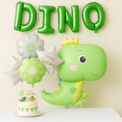 Dinosaur Balloon Set Pastel Green -  5PC