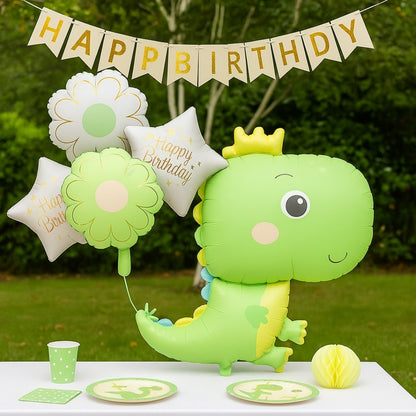Dinosaur Balloon Set Pastel Green -  5PC