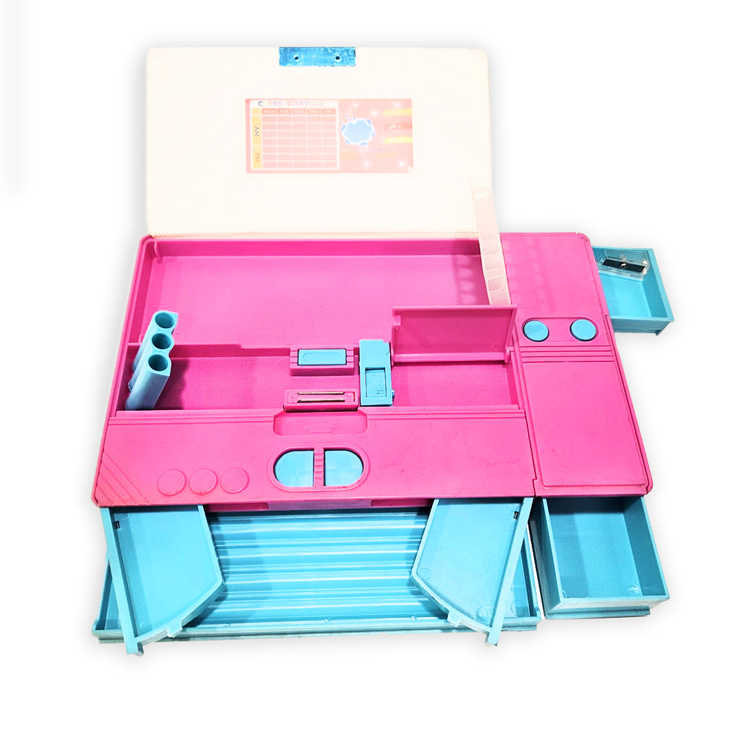 Disney Princess Dual Side Pencil Box with Multi Organizer - 1PC