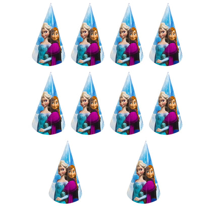 Frozen Theme Birthday Caps - 10PC
