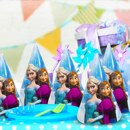 Frozen Theme Birthday Caps - 10PC