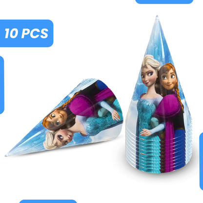 Frozen Theme Birthday Caps - 10PC
