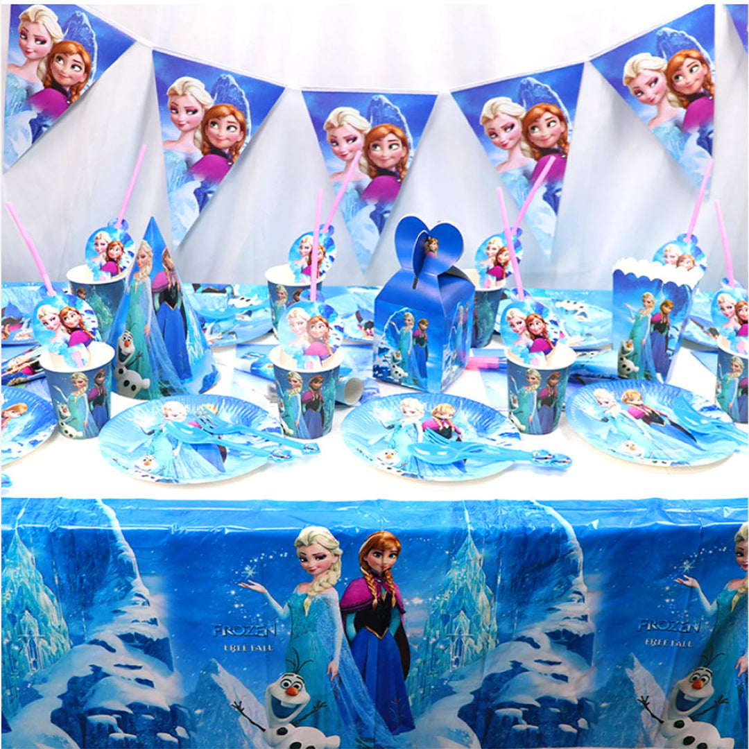 Frozen Theme Table Cover - 52 inches X 86 inches - 1PC