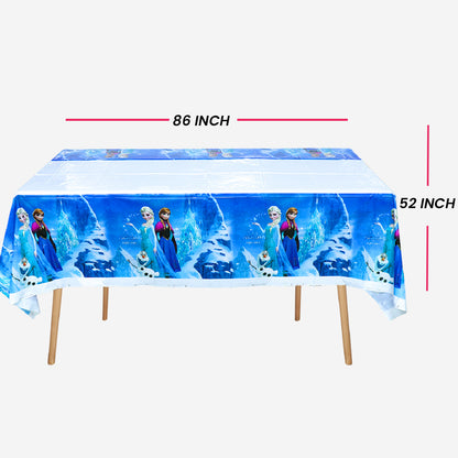 Frozen Theme Table Cover - 52 inches X 86 inches - 1PC