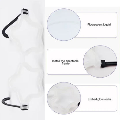 Glow in the Dark Star Shaped Shades  - 1PC