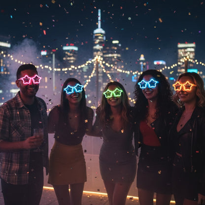 Glow in the Dark Star Shaped Shades  - 1PC