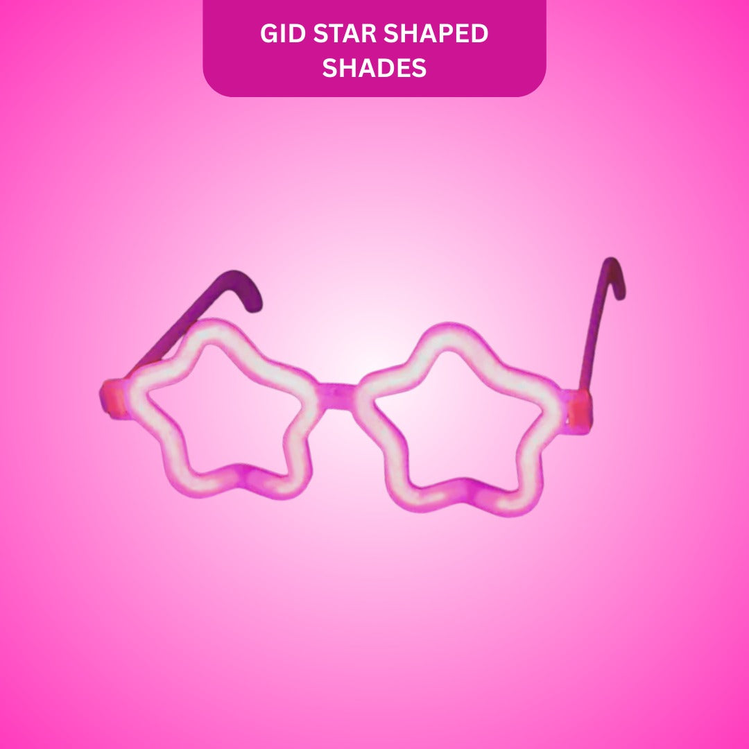 Glow in the Dark Star Shaped Shades  - 1PC