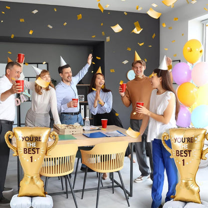 You're the Best Trophy Shaped XL Airloonz Balloon - Air Filled - 50 inches- 1PC