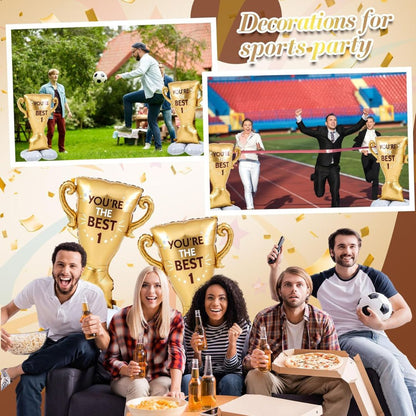 You're the Best Trophy Shaped XL Airloonz Balloon - Air Filled - 50 inches- 1PC