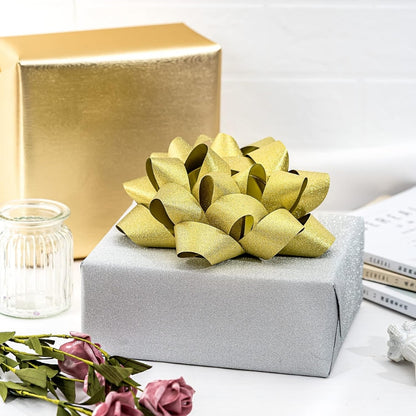 Golden Packaging Bow Ribbons - 2PC