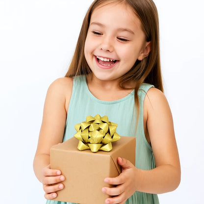 Golden Packaging Bow Ribbons - 2PC