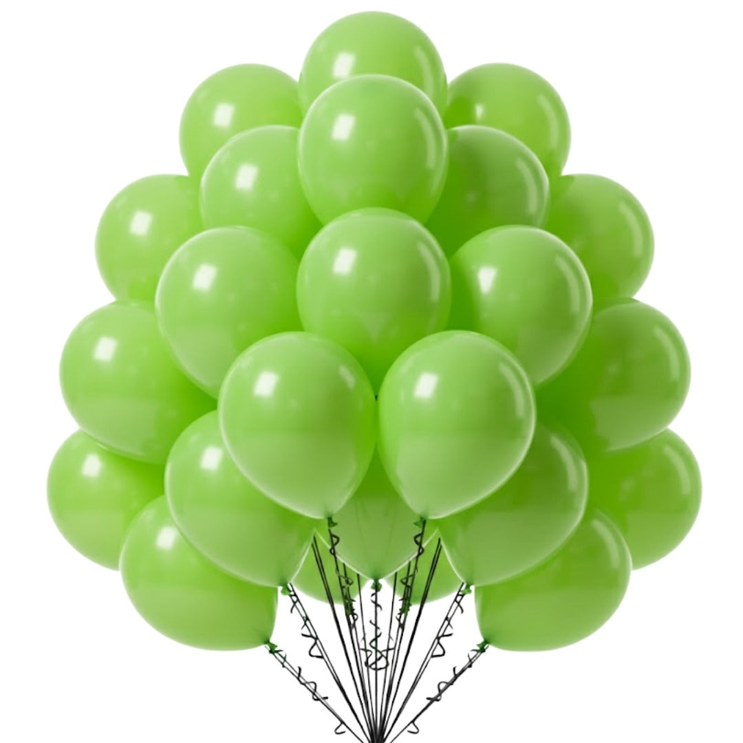 Balloon in a Can Light Green Latex Balloons (Pack of 20)