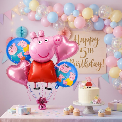 Peppa Pig Balloon Set - 5PC