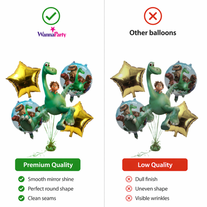 Dinosaur Theme Birthday Balloon Set - 5PC