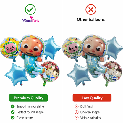 Coco Melon Kids Cartoon Theme Balloon Set of 5